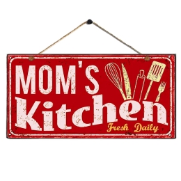Moms kitchen vintage ξύλινος πίνακας