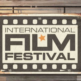 Film festival vintage ξύλινος πίνακας