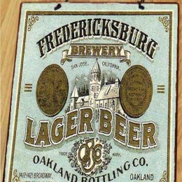 Fredericksburg vintage ξύλινος πίνακας