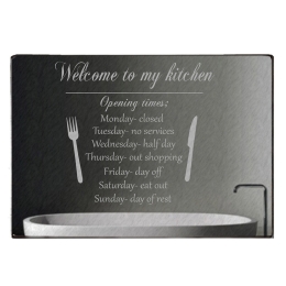 Welcome to my kitchen chalkboard like πίνακας