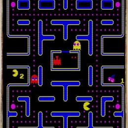 Pacman ξύλινος πίνακας