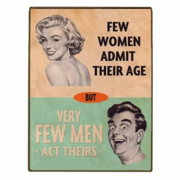 Few women admit vintage ξύλινος πίνακας
