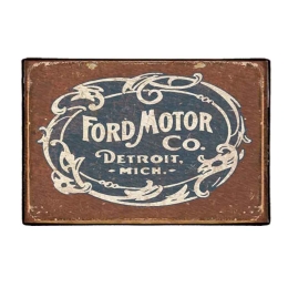 Vintage πίνακας χειροποίητος διαφήμιση Ford