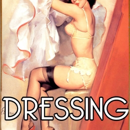 Ρετρό ξύλινο πινακάκι με pinup girl για την γκαρνταρόμπα