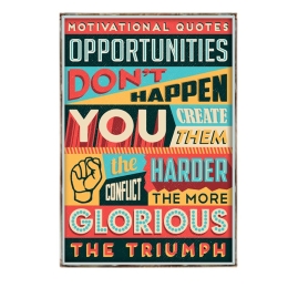 Ξύλινο διακοσμητικό πινακάκι create opportunities