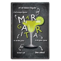Margarita χειροποίητος ξύλινος πίνακας