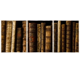 Books τρίπτυχος πίνακας χειροποίητος 