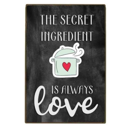 The secret ingredient χειροποίητος ξύλινος πίνακας