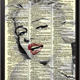 Πίνακας χειροποίητος Marilyn Monroe 20x25 εκ