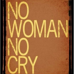 Πίνακας χειροποίητος no woman no cry 20x25 εκ