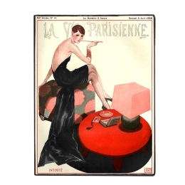 La vie Parisienne χειροποίητο ξύλινο πινακάκι