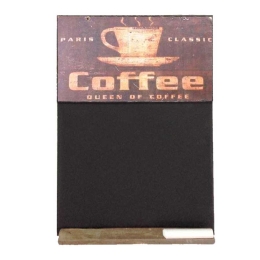 Coffee vintage χειροποίητος μαυροπίνακας 26x38 εκ