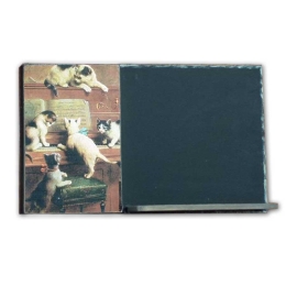 Γατούλες χειροποίητος μαυροπίνακας 38x26 εκ