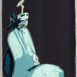 Classic Vespa χειροποίητος μαυροπίνακας