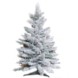 Flocked Pine Χριστουγεννιάτικο δεντράκι 90 εκ