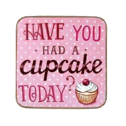 Σουβέρ ξύλινo χειροποίητo have you had a cupcake