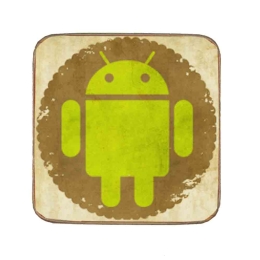 Σουβέρ ξύλινo χειροποίητo retro web android system