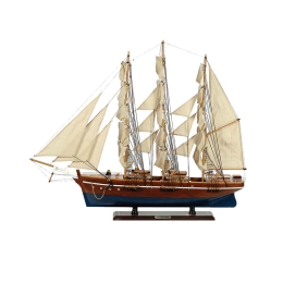 Καραβάκι ξύλινο Cutty Sark ιστιοφόρο καφέ με μπλε 50x10x45 εκ