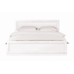 Milano διπλό κρεβάτι από MDF σε λευκό χρώμα 166x209,5x42,5 εκ