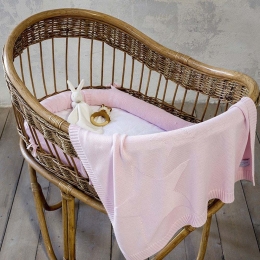 Hoodoo Pink σετ λίκνου με κουβέρτα και πάντα