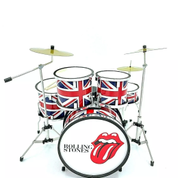 Rolling Stones μεταλλικό ντραμς μινιατούρα