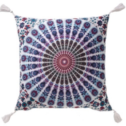 Μαξιλάρι Mandala σε μωβ απόχρωση 35x50 εκ