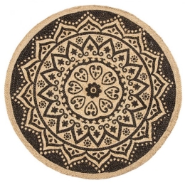 Χαλί Mandala από γιούτα 90 εκ