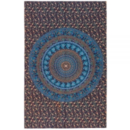 Ριχτάρι ταπισερί Jaipur μπλε βαμβακερό 140x220 εκ
