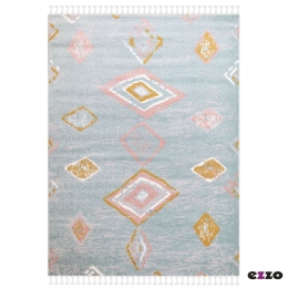 Χαλί Marrakesh σε μπλε χρώμα με σχέδια 200x290 εκ