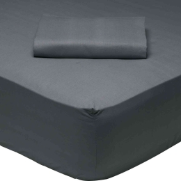 Σεντόνι 1007 Με Λάστιχο Best Colors Grey Das Home Υπέρδιπλo 170x200cm Με Λάστιχο 100% Βαμβάκι