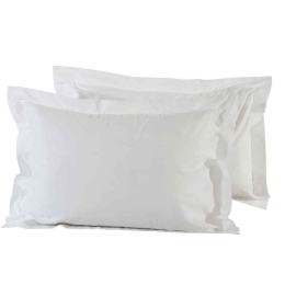 Μαξιλαροθήκες Σετ 2τμχ 1001 Best Colors White Das Home 50Χ70 100% Βαμβάκι