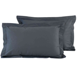 Μαξιλαροθήκες Σετ 2τμχ 1007 Best Colors Grey Das Home 50Χ70 100% Βαμβάκι