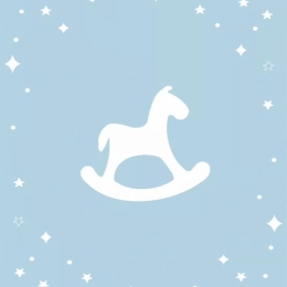 Χαλί Παιδικό Bambino Rocking Horse 8611AXY Light Blue Ezzo 133X190cm