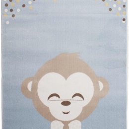 Χαλί Παιδικό Bambino Monkey 8612 Light Blue Ezzo 160X230cm