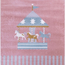 Χαλί Kiddie Giostra 3-7580AX6 Pink-Grey Ezzo 133X190cm