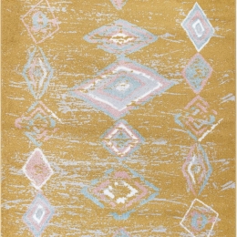 Σετ Χαλιά Κρεβατοκάμαρας 3Τμχ. Marrakesh 12-B802AX6-YE Yellow-Multi Ezzo SET(2 70X140&70X220) Frize - Polyester