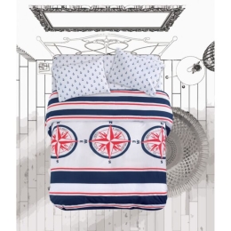 Makis Tselios Home Σετ Σεντόνια Υπέρδιπλα με Λάστιχο 165×200+30cm Compass