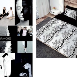 Makis Tselios Home Σετ Παπλωματοθήκη Υπέρδιπλη 220x240 Branches