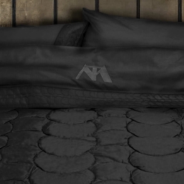 Makis Tselios Home Rengi Σετ Κουβερλί Υπέρδιπλο Black 220x240cm