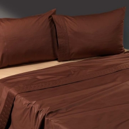 Makis Tselios Home Rengi Σετ Κουβερλί Υπέρδιπλο Brown-Beige 220x240cm