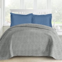 Makis Tselios Home Ultrasonic Κουβερλί Μονό Frost 1 Microfiber Light Grey 160x240cm