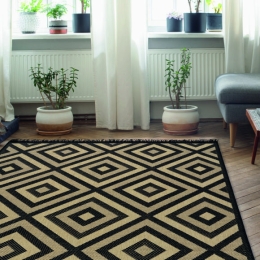 Χαλί ψάθα με κρόσια Sol Art 9755 Μπεζ 160x230  Beauty Home