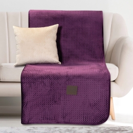 Ριχτάρι Τριθέσιο Velvety 180x300 Art 8411 Μωβ       Beauty Home