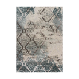 Χαλί Stylish Art 9422 140x190 Γκρι,Πετρόλ   Beauty Home