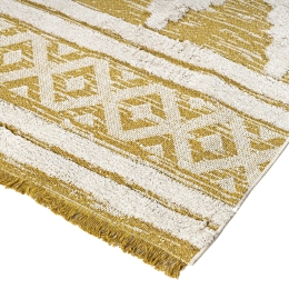 Χαλί βαμβακερό Morocotton 9236 150x220 Κίτρινο       Beauty Home