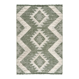Χαλί βαμβακερό Morocotton 9237 Πράσινο 150x220      Beauty Home