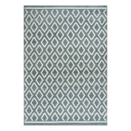 Χαλί Vibe Art 9574 Blue White Σιέλ Λευκό 133x190      Beauty Home