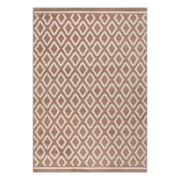 Beauty Home Πατάκι Vibe Art 9575 67x150 Pink White Ροζ Λευκό