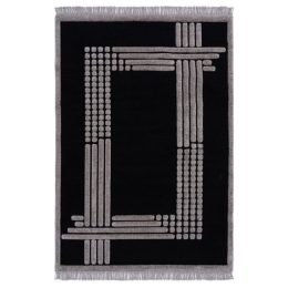 Beauty Home Χαλί Noir Art 9437 200x290 Black Μαύρο