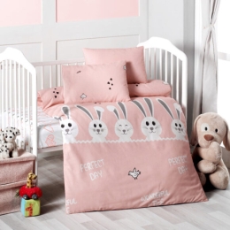 Beauty Home Σετ σεντόνια βρεφικά Art 5603 100x150 Σομόν